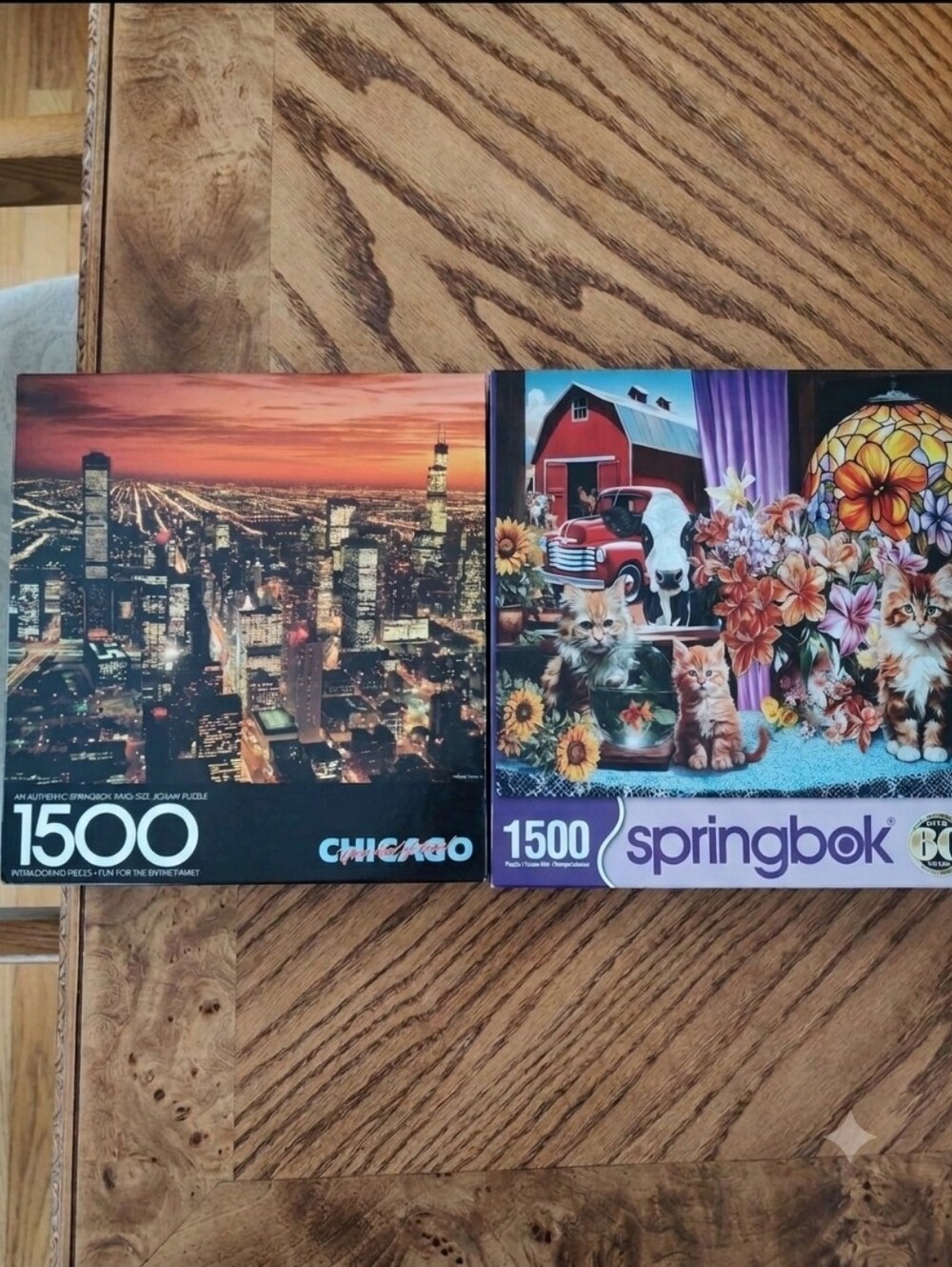 Lot Of 2 Springbok Jigsaw Puzzles - 1500 Pieces - Complete - Excellent Condition